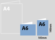 brochure size chart A6